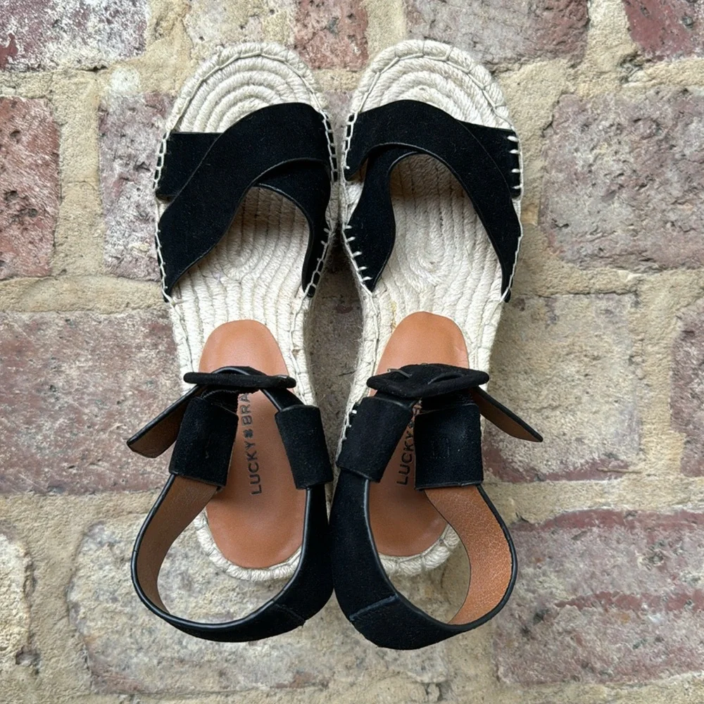 Lucky Brand Women's Audrinah Espadrille Wedge Sandal size 7